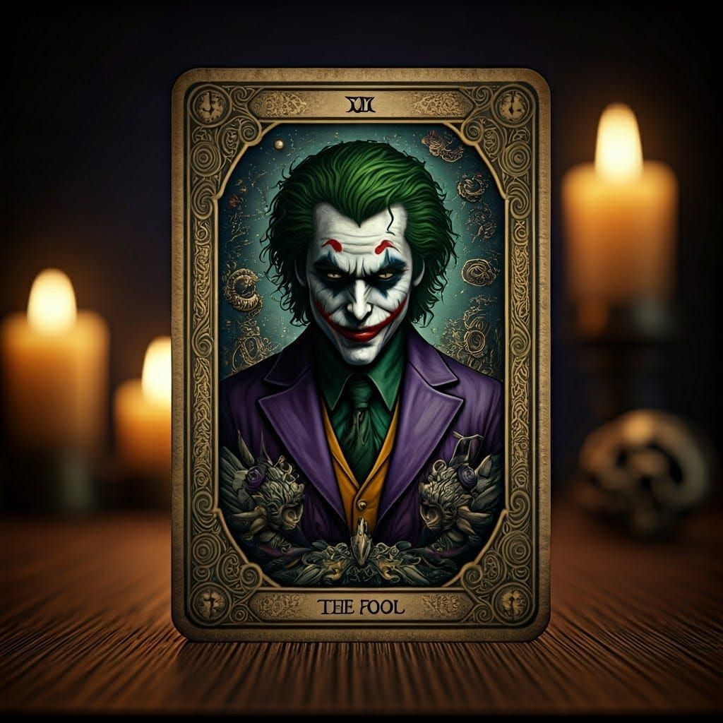 The Joker as The Fool: A Surreal Tarot Card
