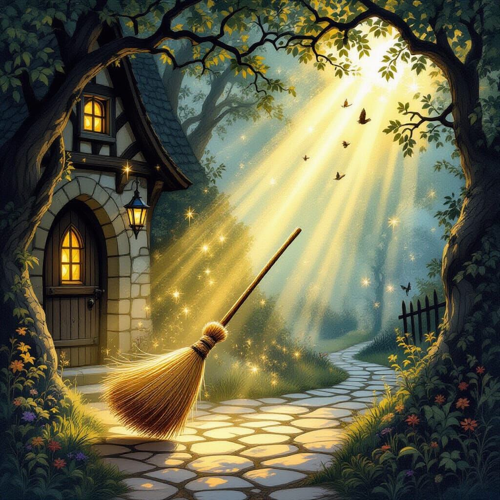 Magical Broom Sweeps Through Owl Castle Aviary