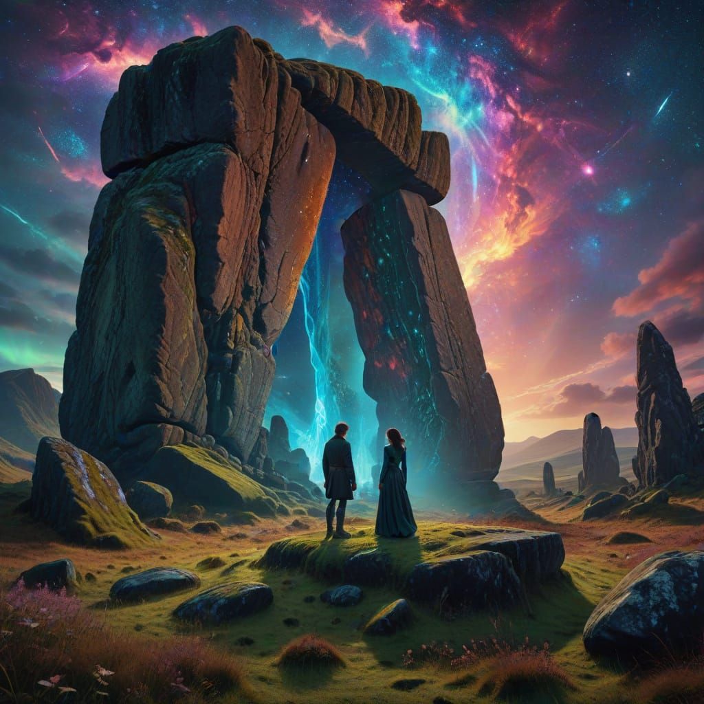 Timeless Jamie and Claire in Chardon Ecosse