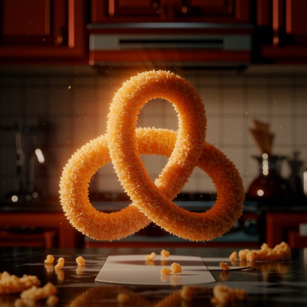 Stunning Fantasy Food Masterpiece in Warm, Volumetric Lighti...