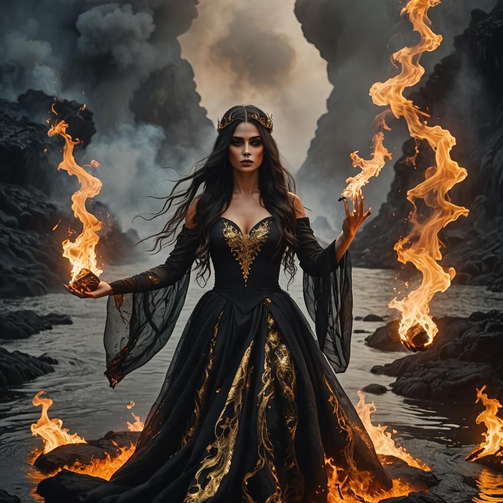 Fiery Witch Queen of Lava Mountain