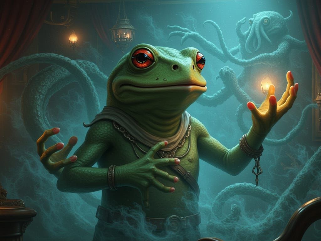 Adventurous Pepe the Frog in Madream Style