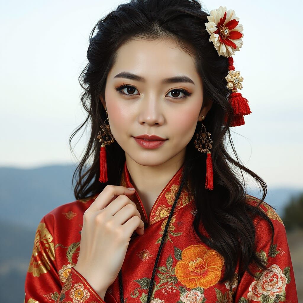 Exotic Beauty in Eastern Aesthetic