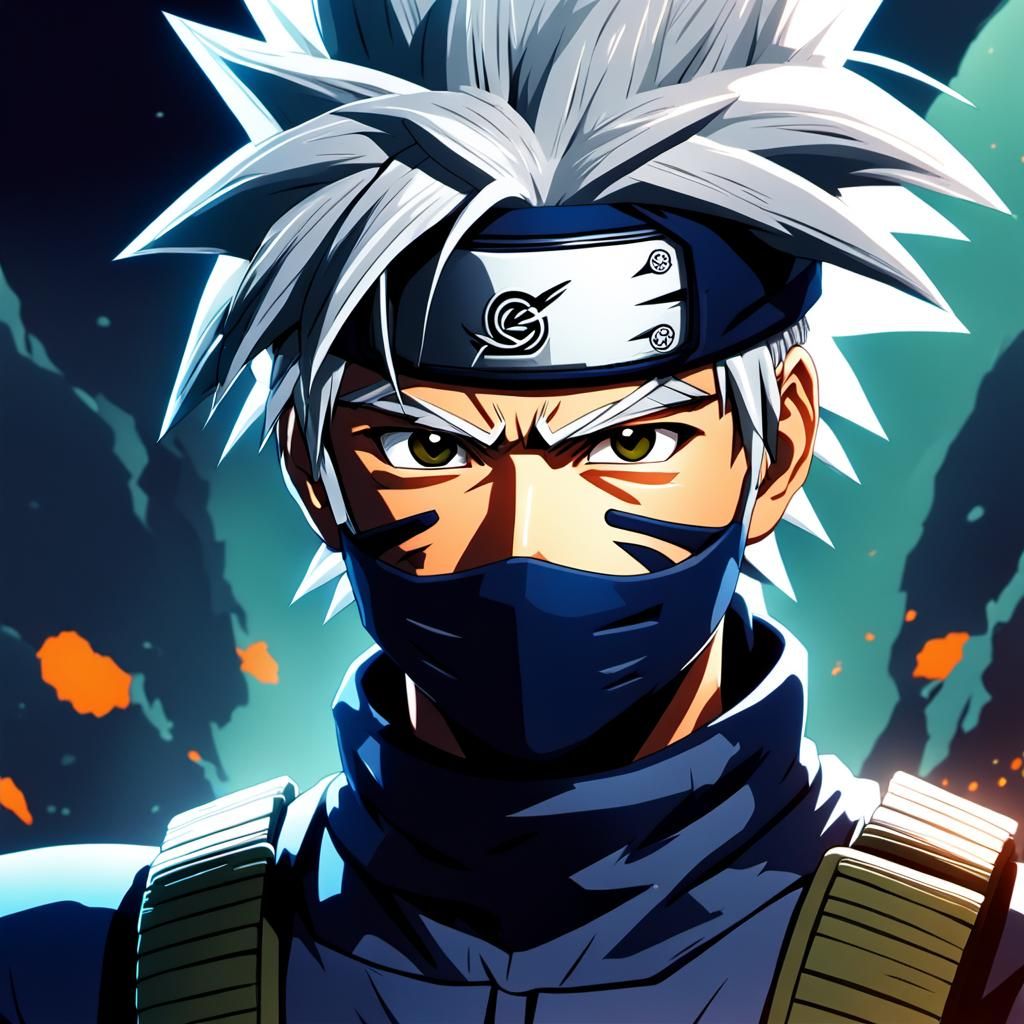 Kakashi in Dragonball Z Style Manga Scan