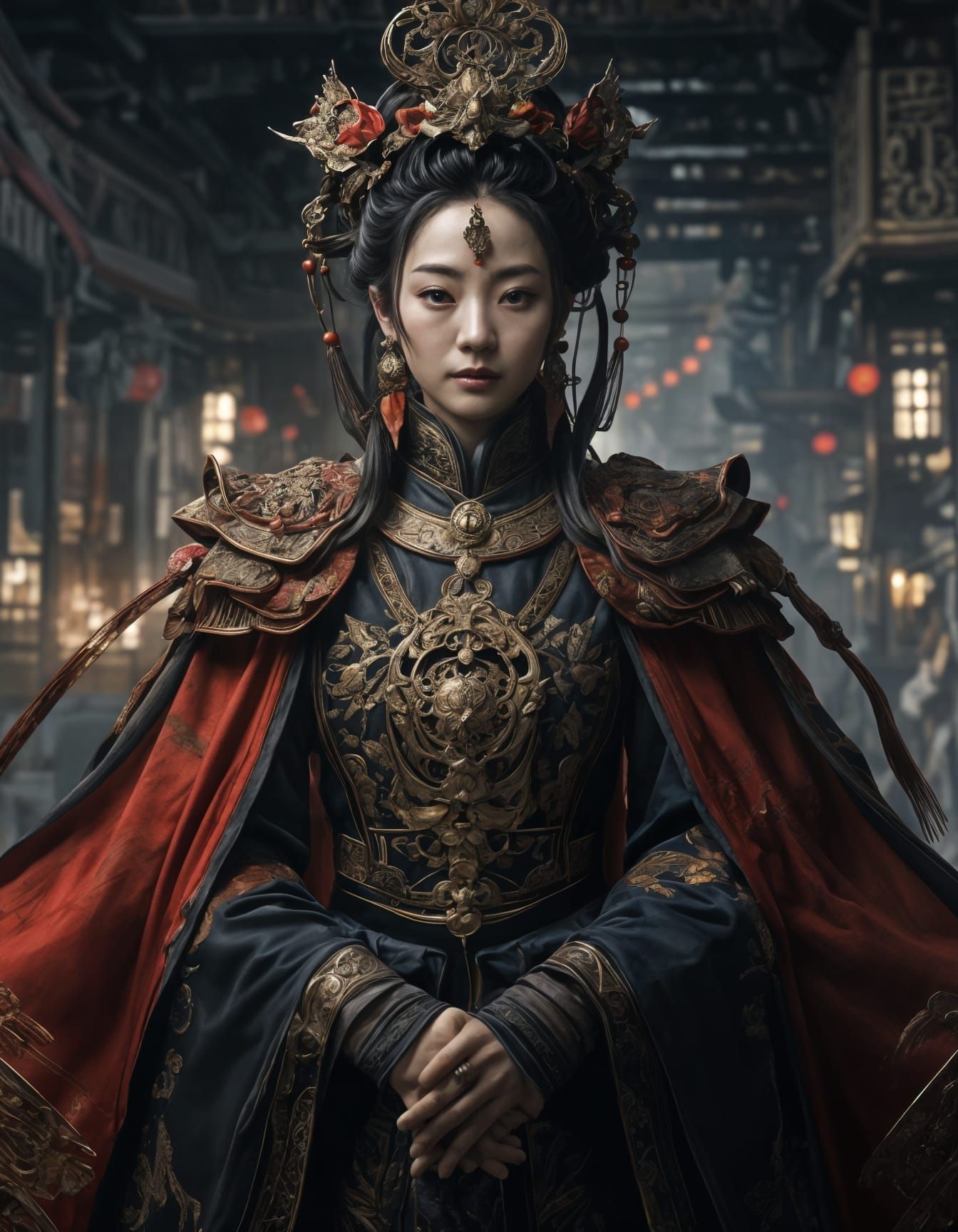 Cunning Manipulator in Wuxia Fantasy Scene