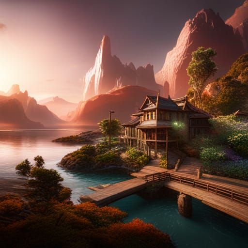Fantastical Jellyfish in Detailed Matte Painting