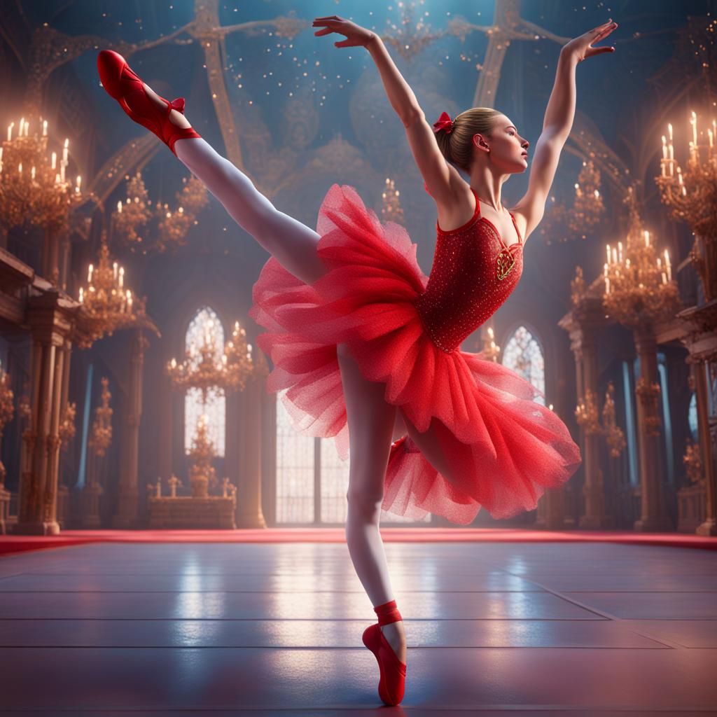 Aurora the Ballerina in Detailed Matte Painting