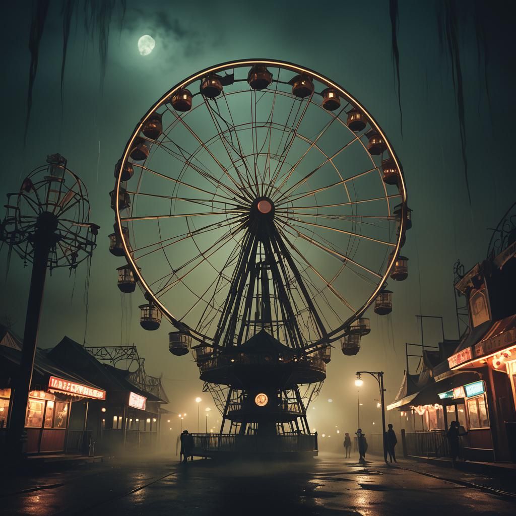 Ghostly Apparition Haunts Abandoned Amusement Park