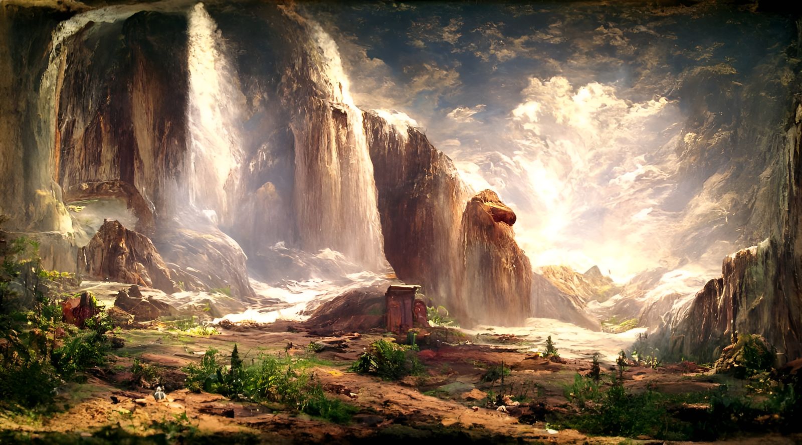 Freshly Cleaned Bathroom in Bierstadt Style