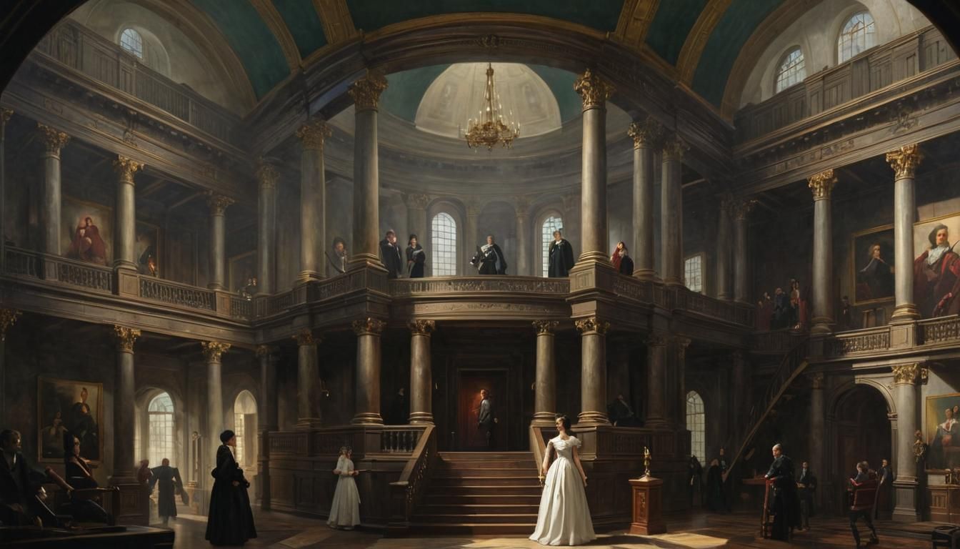 Ancient Building in Neoclassical Style