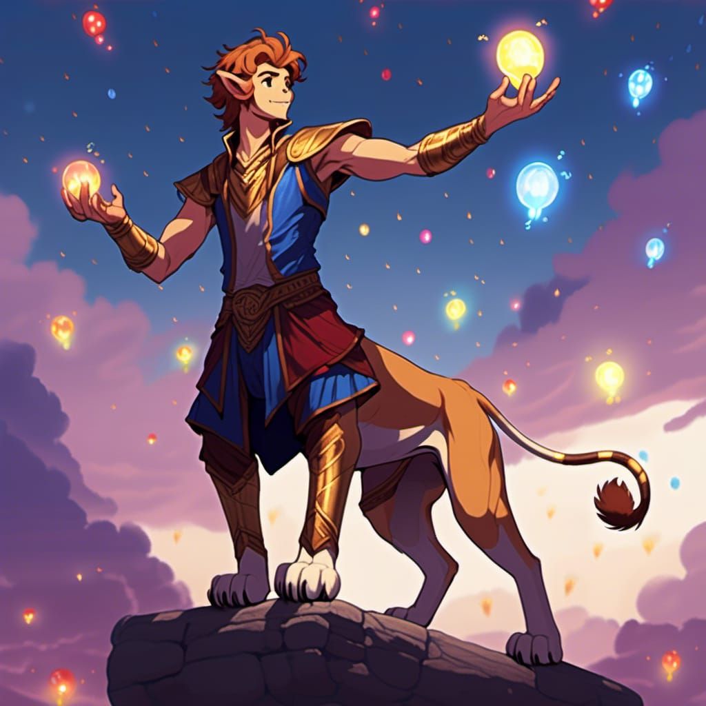 Wemic Sorcerer Juggling Mage Lights