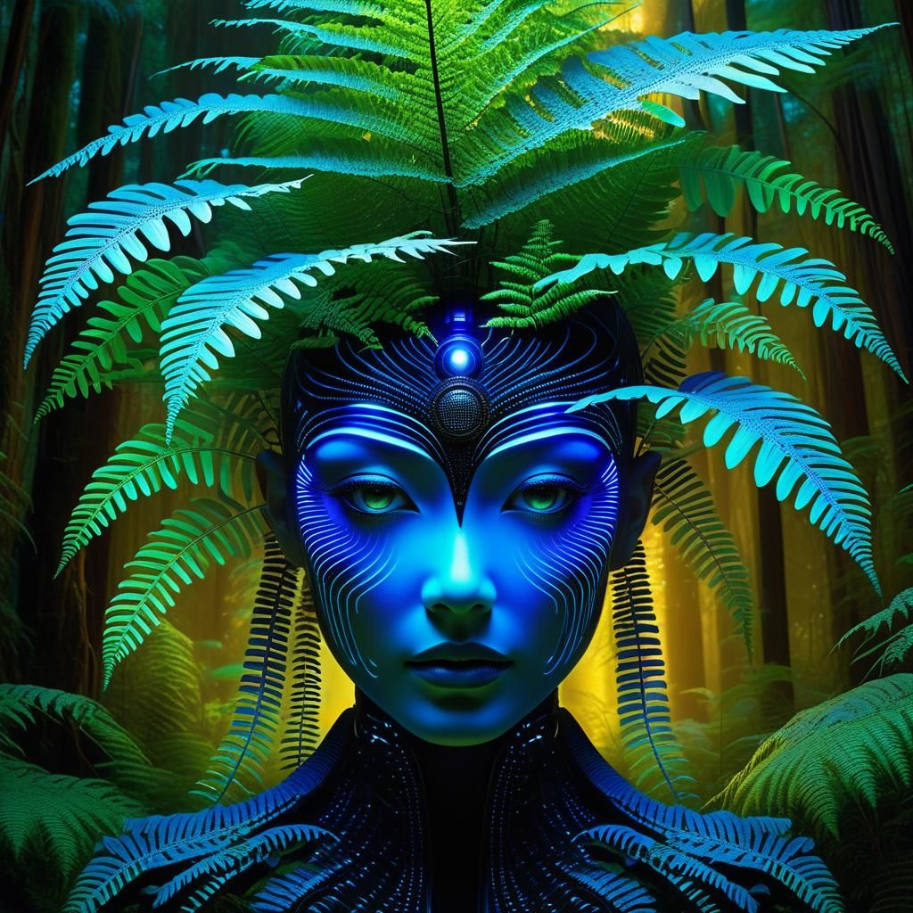 Interdimensional Galactic Spy in Biomechanical Forest