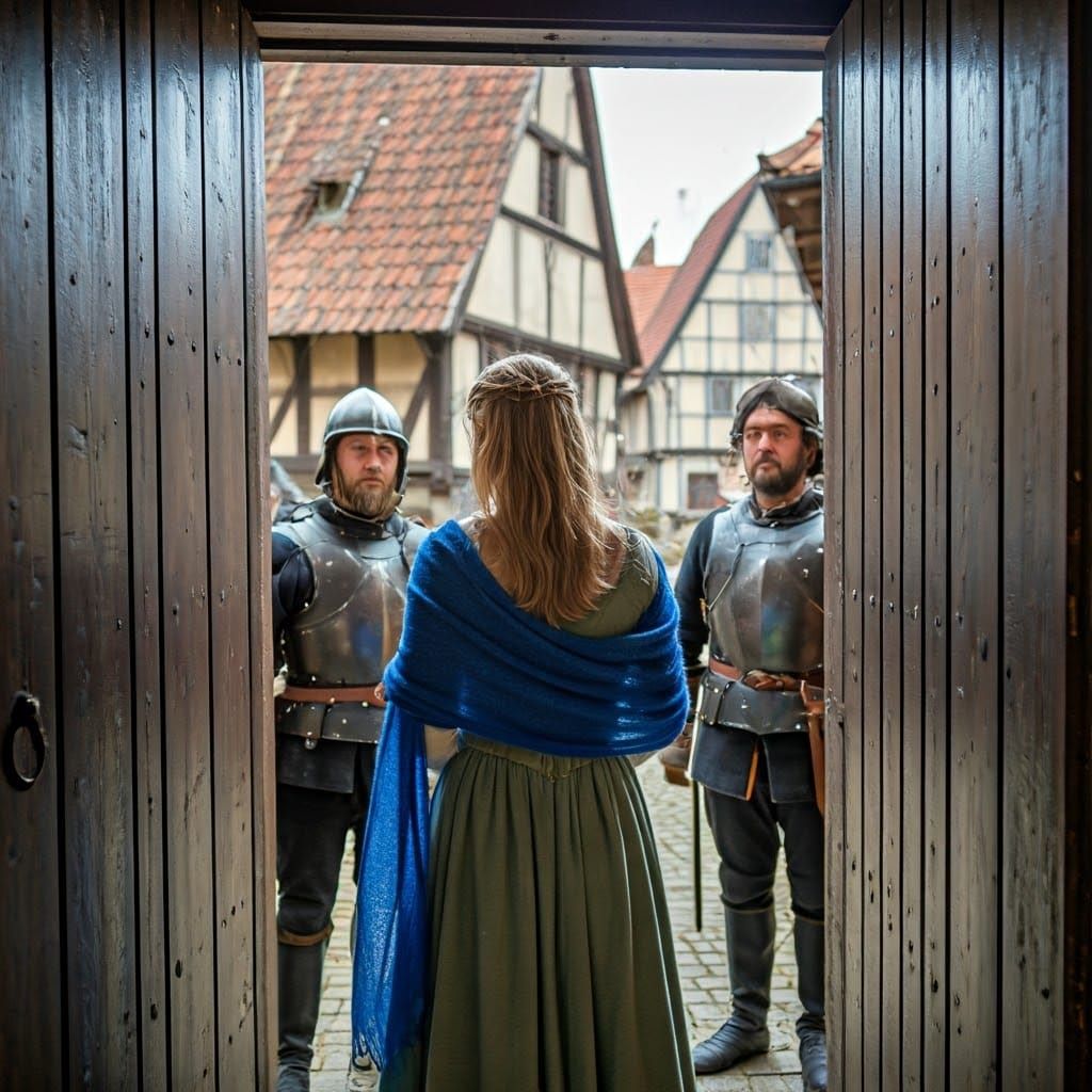 Medieval Noblewoman Confronts Malmonese Soldiers