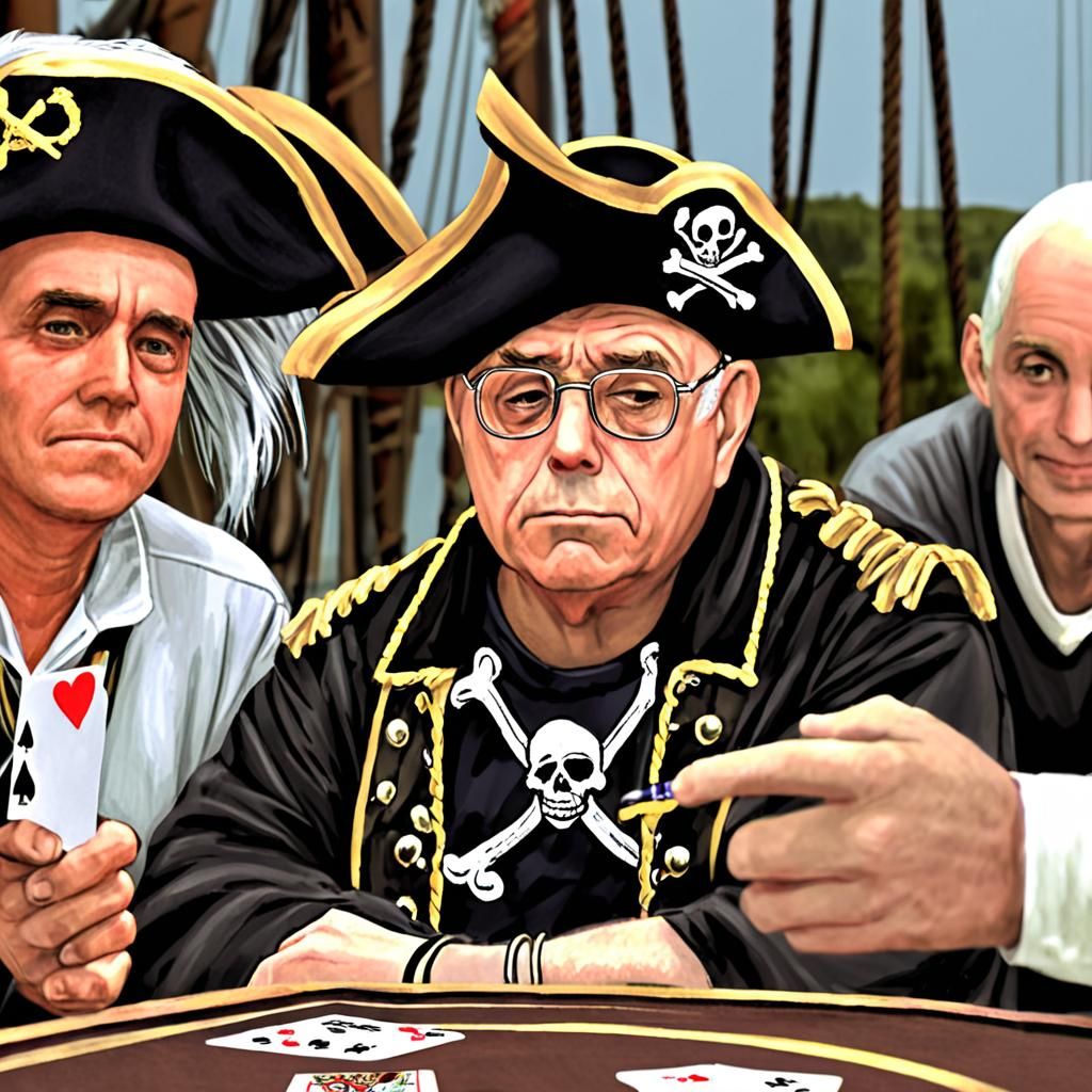 Pirate Bosun Card Game Onboard Ship