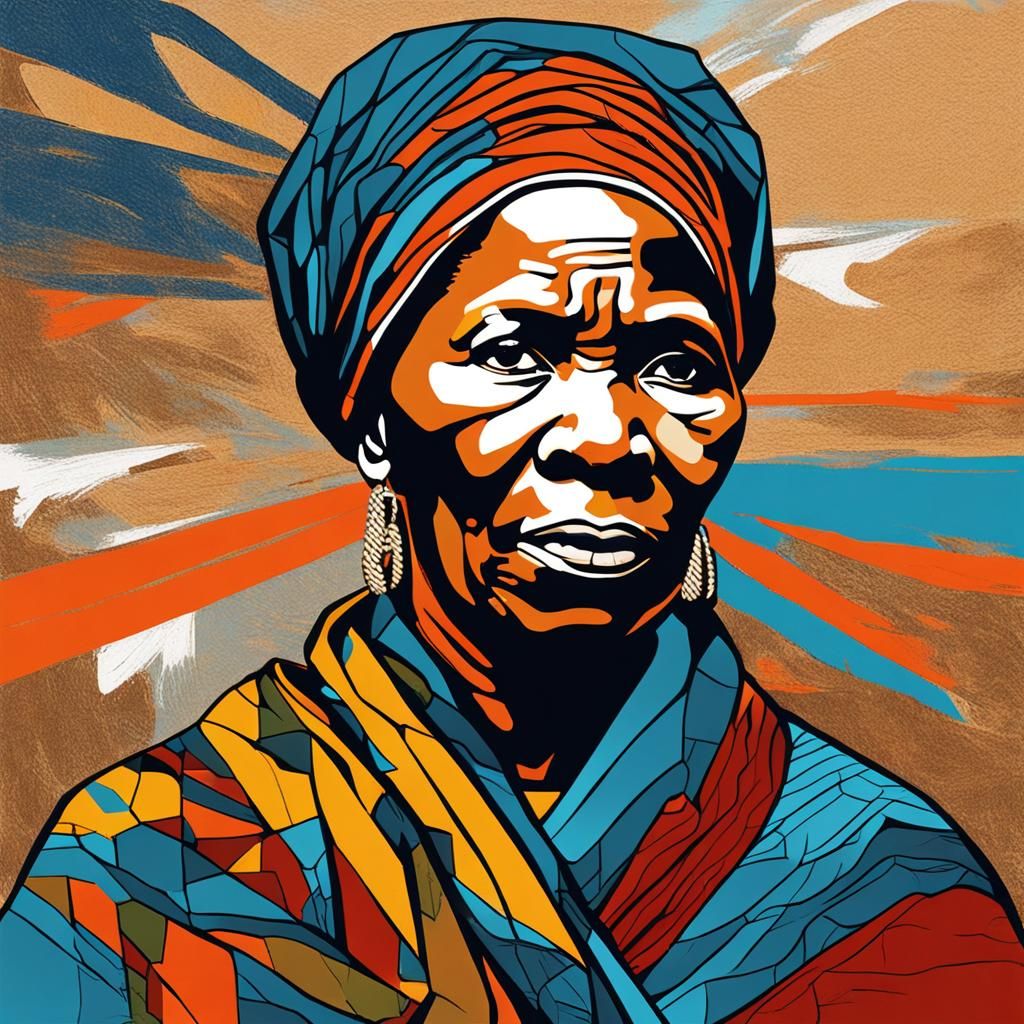 Abstract Portrait of Harriet Tubman: Freedom