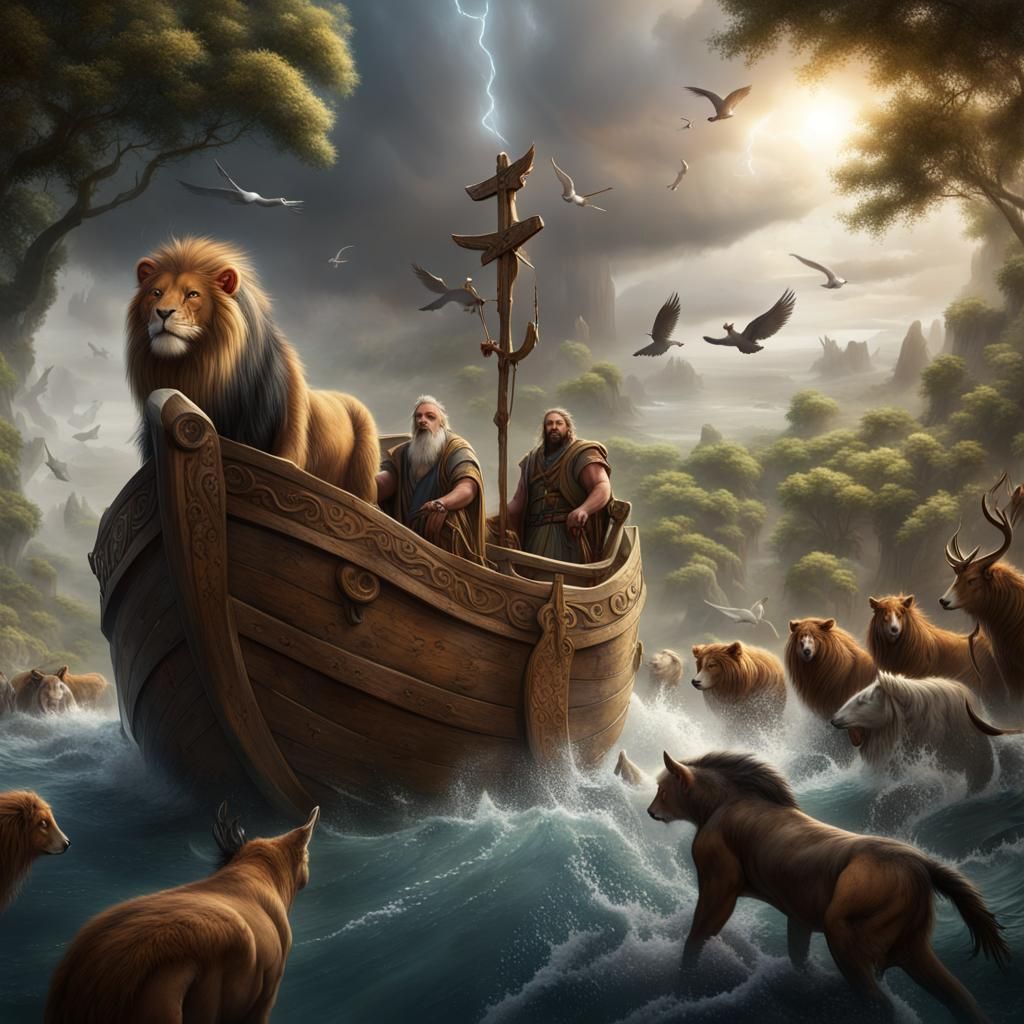 Noah's Ark: A Fantastical Matte Painting