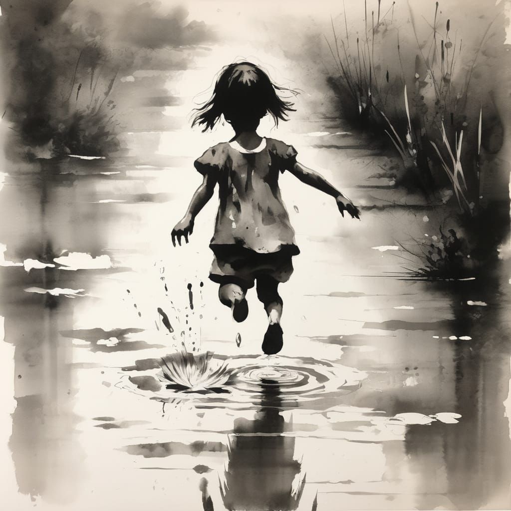 Running away, happily