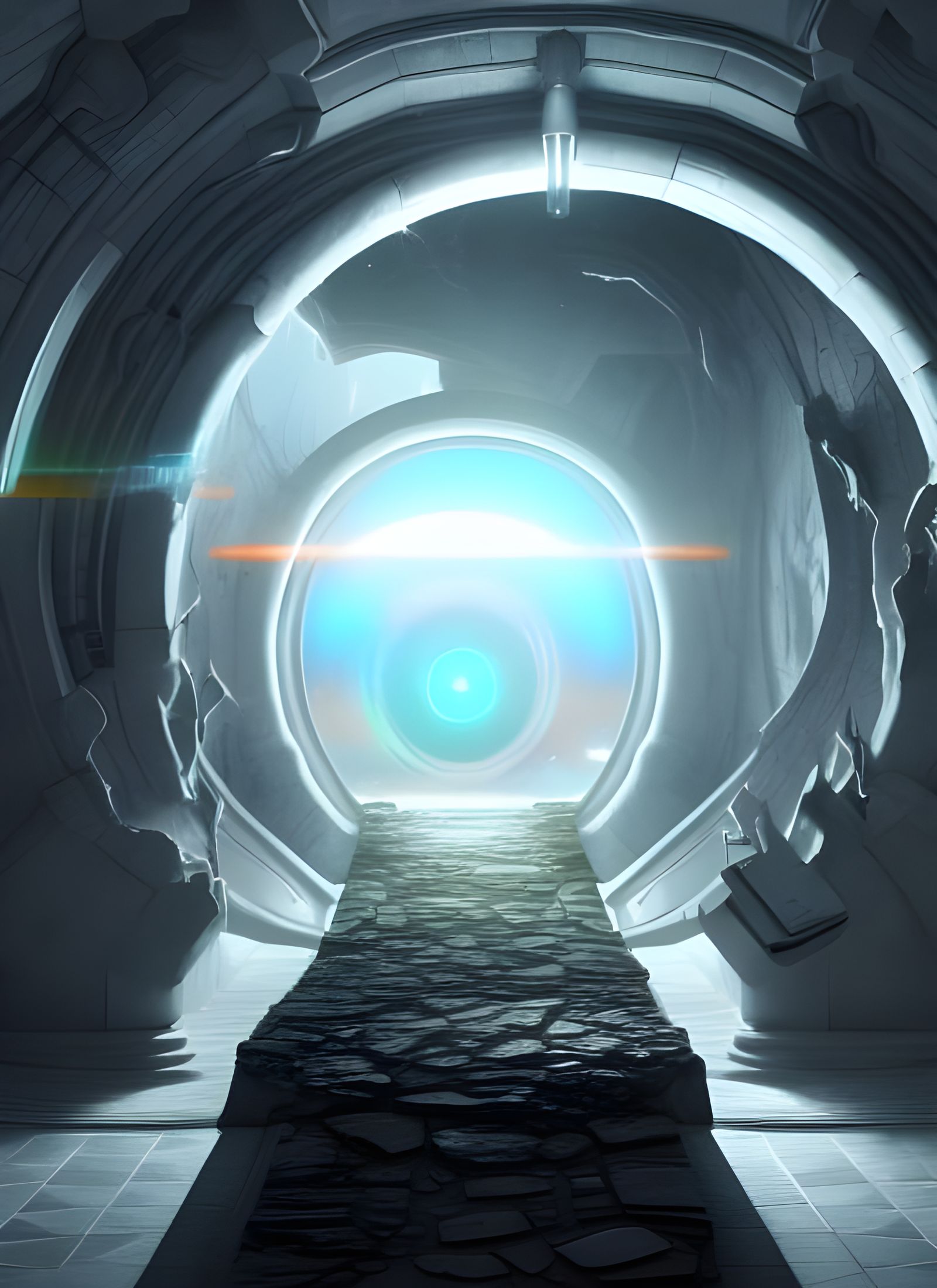 Entering a Sci-Fi Portal Between Worlds