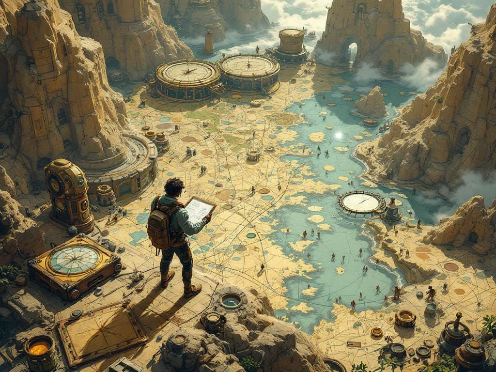 Navigator in Retro-Futuristic Syd Mead Style