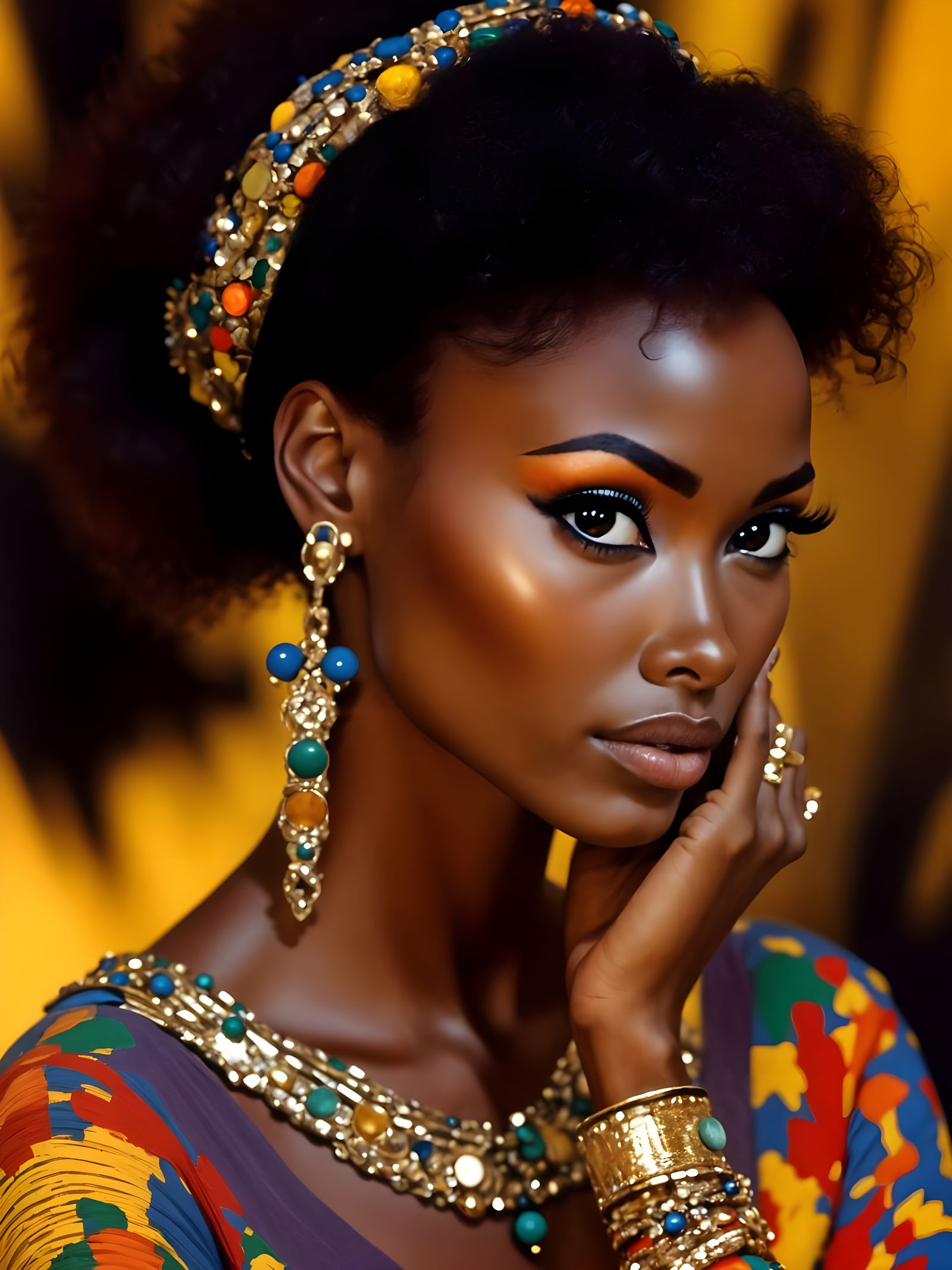 Bling Queen in Impressionist Style