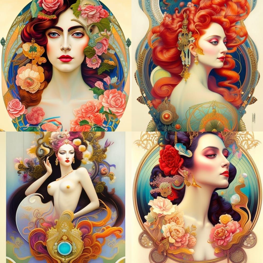 Beautiful Amazing Lady - Pop Surrealism masterpiece by Artist James Jean