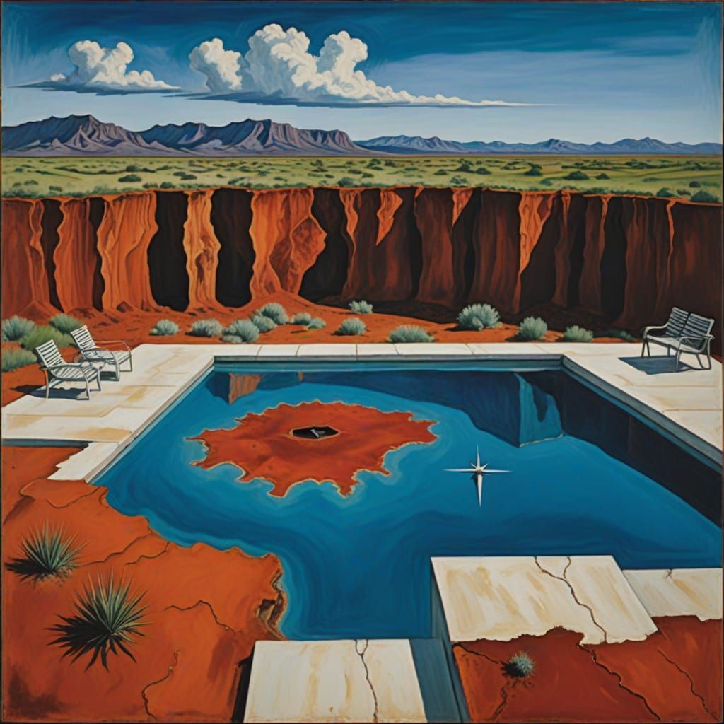 Mannerist Landscape with Pool and Thunder