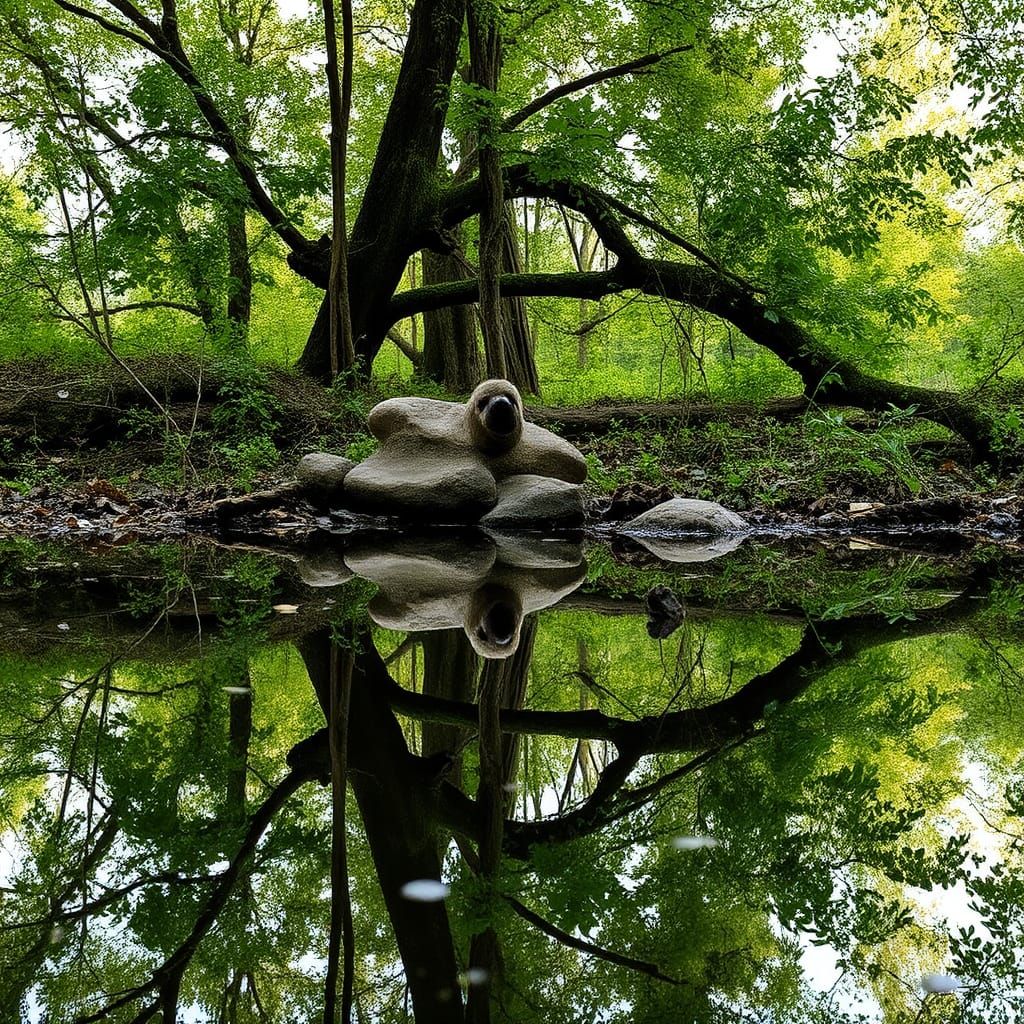 Stories in Reflections: An AI Interpretation