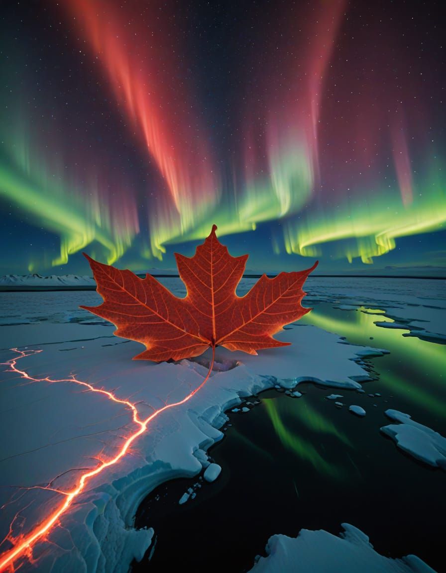 Canada's Northern Territories Under Spectacular Aurora Borea...