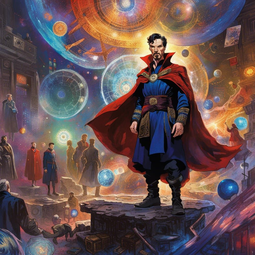 Doctor Strange in the Multiverse: Acrylic Painting