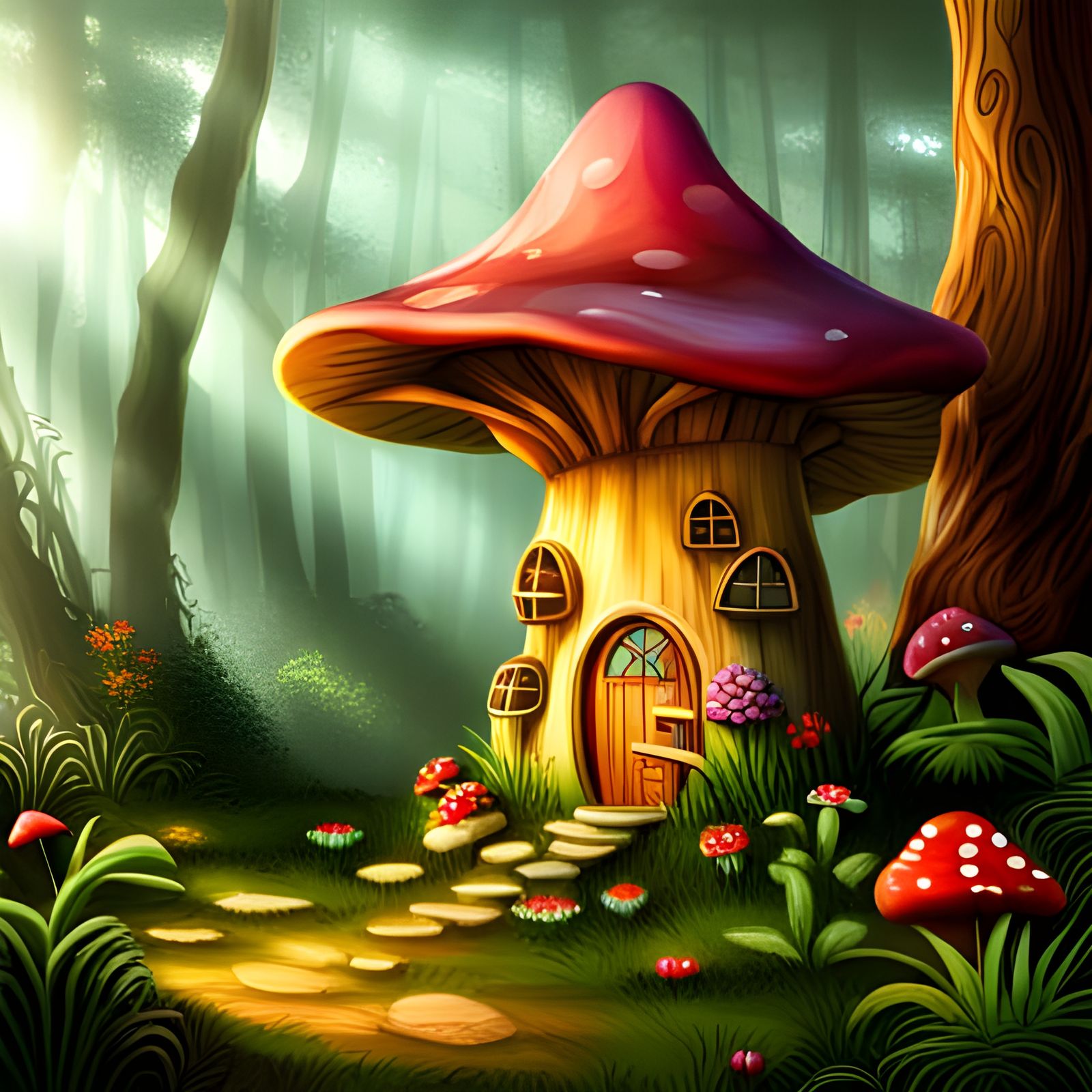 Mini Mushroom House