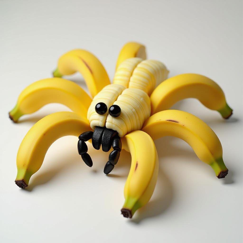 Banana Spider: A Surreal Fruit Creature