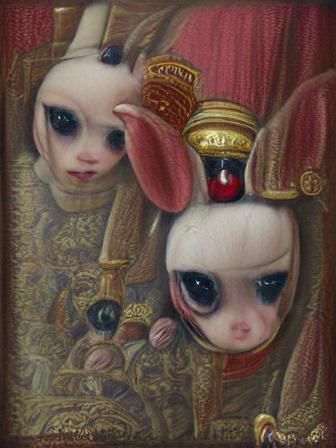 Surreal Hussar Portrait in Dreamlike Style
