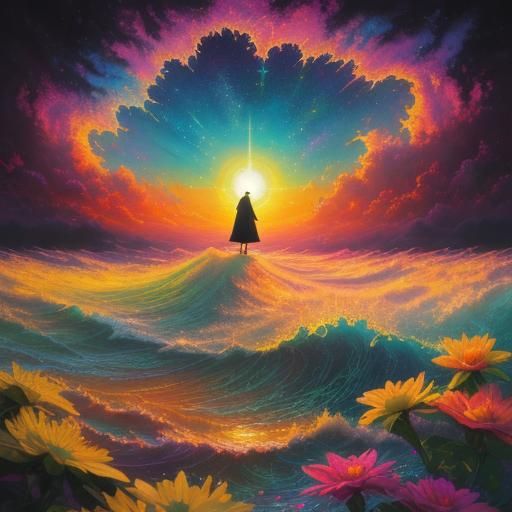 Bliss After Sunrise: Hyperrealistic Impressionist Art