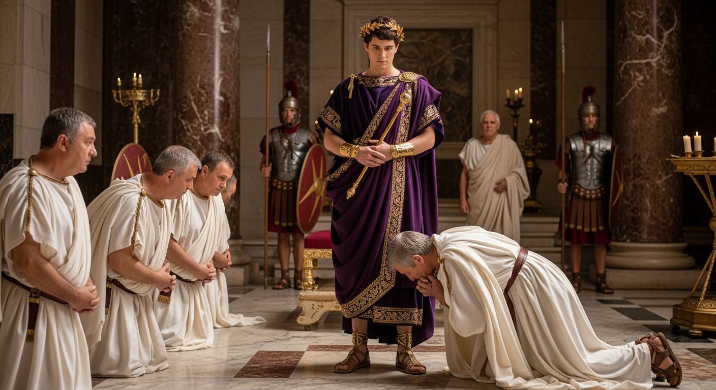 Emperor Nero in Lavish Roman Palace