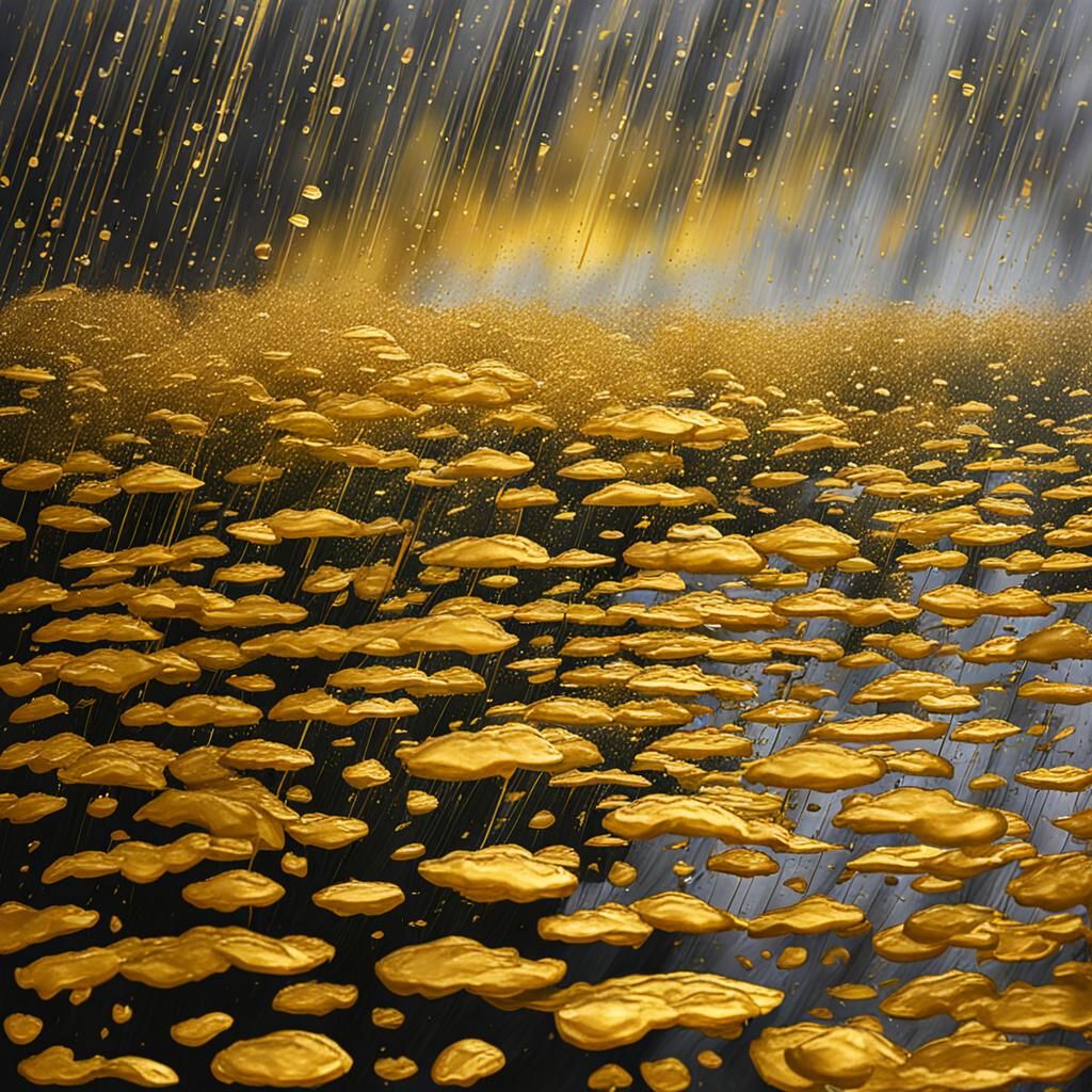 Golden Rain: A Shower of Light and Color