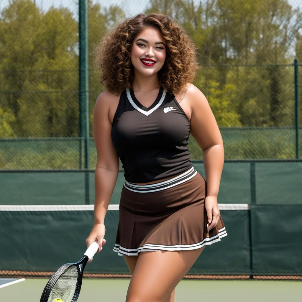 Curvy Women Play Tennis in Wolfgang Open