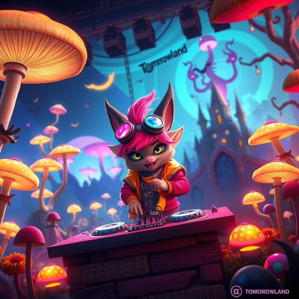 Teemo DJ at Tomorrowland: Fantasy Concept Art