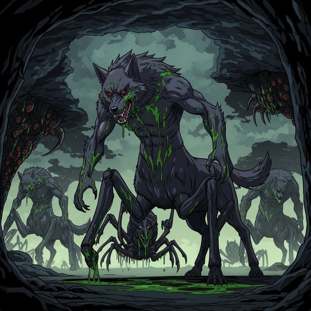 Cademtrolls: Giant Insectoid Wolf-Trolls in Underground Colo...