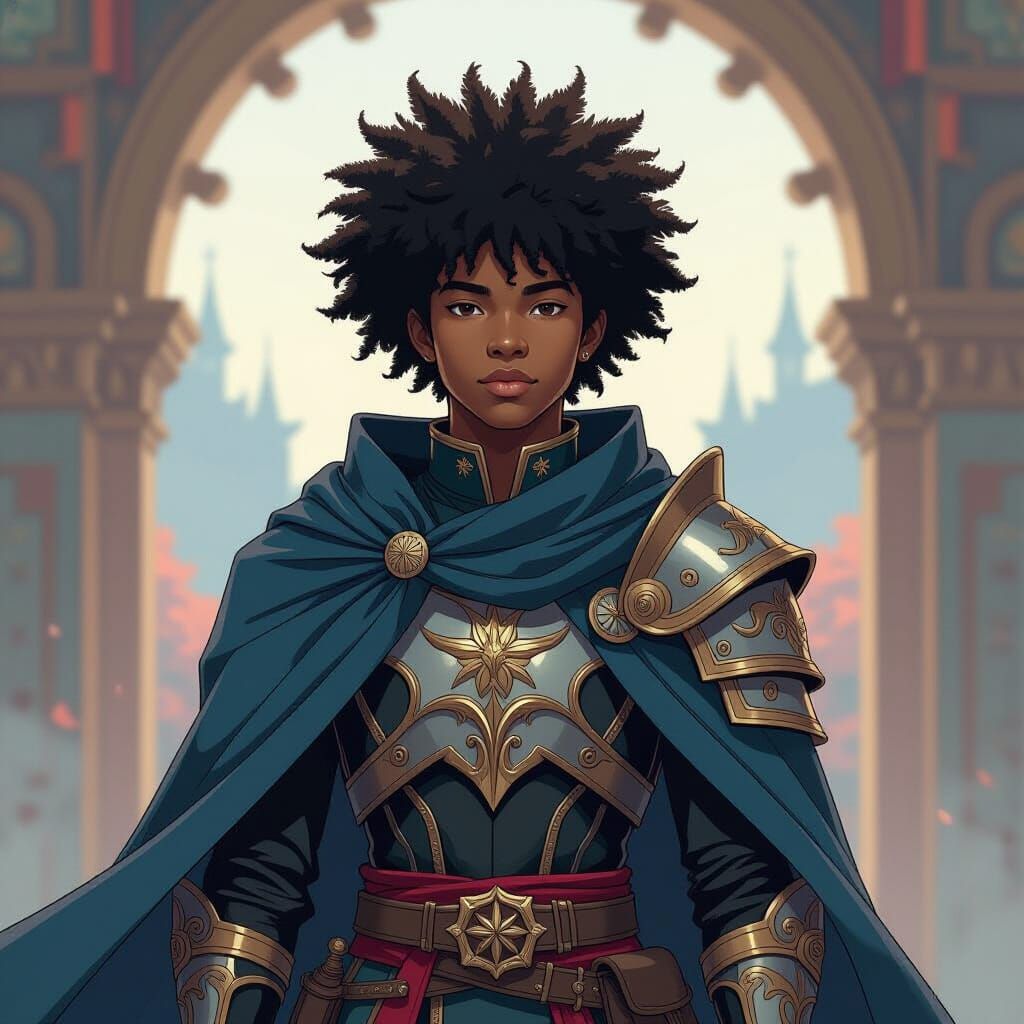 Fantasy Meets Modern: Boy in Final Fantasy Attire