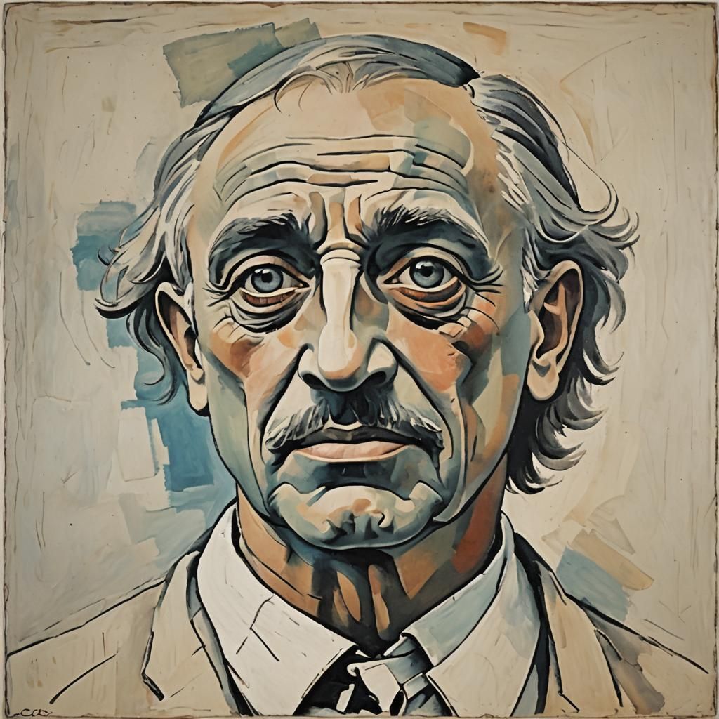 Abstract Cubist Art in Picasso Style