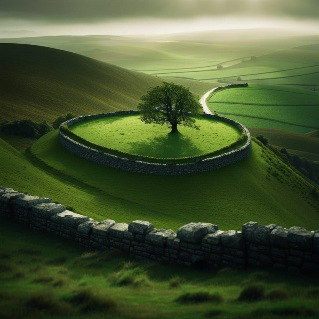 Misty Emerald: Irish Landscape in Cinematic Style