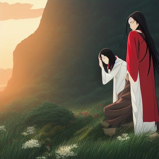 Xie Lian and Hua Cheng: Ghibli Anime Romance