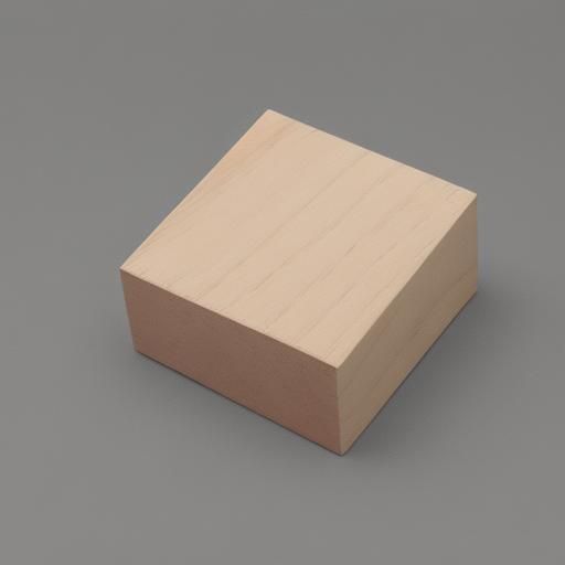 Photorealistic Render of Simple Piece of Wood