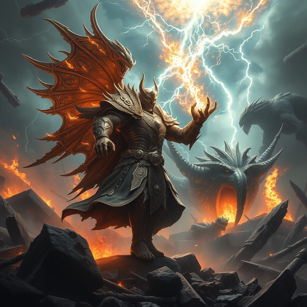 Legendary Warrior Battles Colossal Nightmarish Monsters in M...