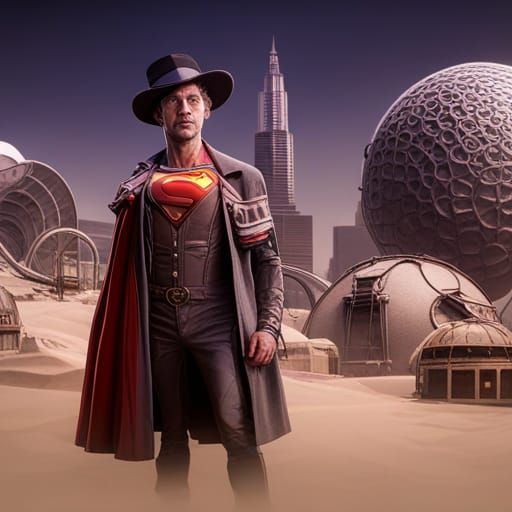 Cyborg Superman, Cowboy, and Willy Wonka Fusion