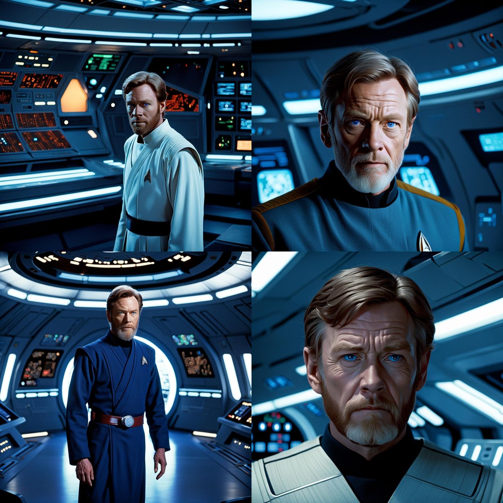 Obi-Wan Kenobi on the USS Enterprise-D