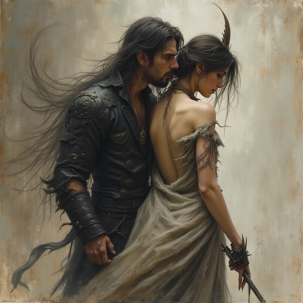 Dark Fantasy Art in the Style of Luis Royo