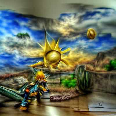 Radiant Golden Sun Shines Brightly