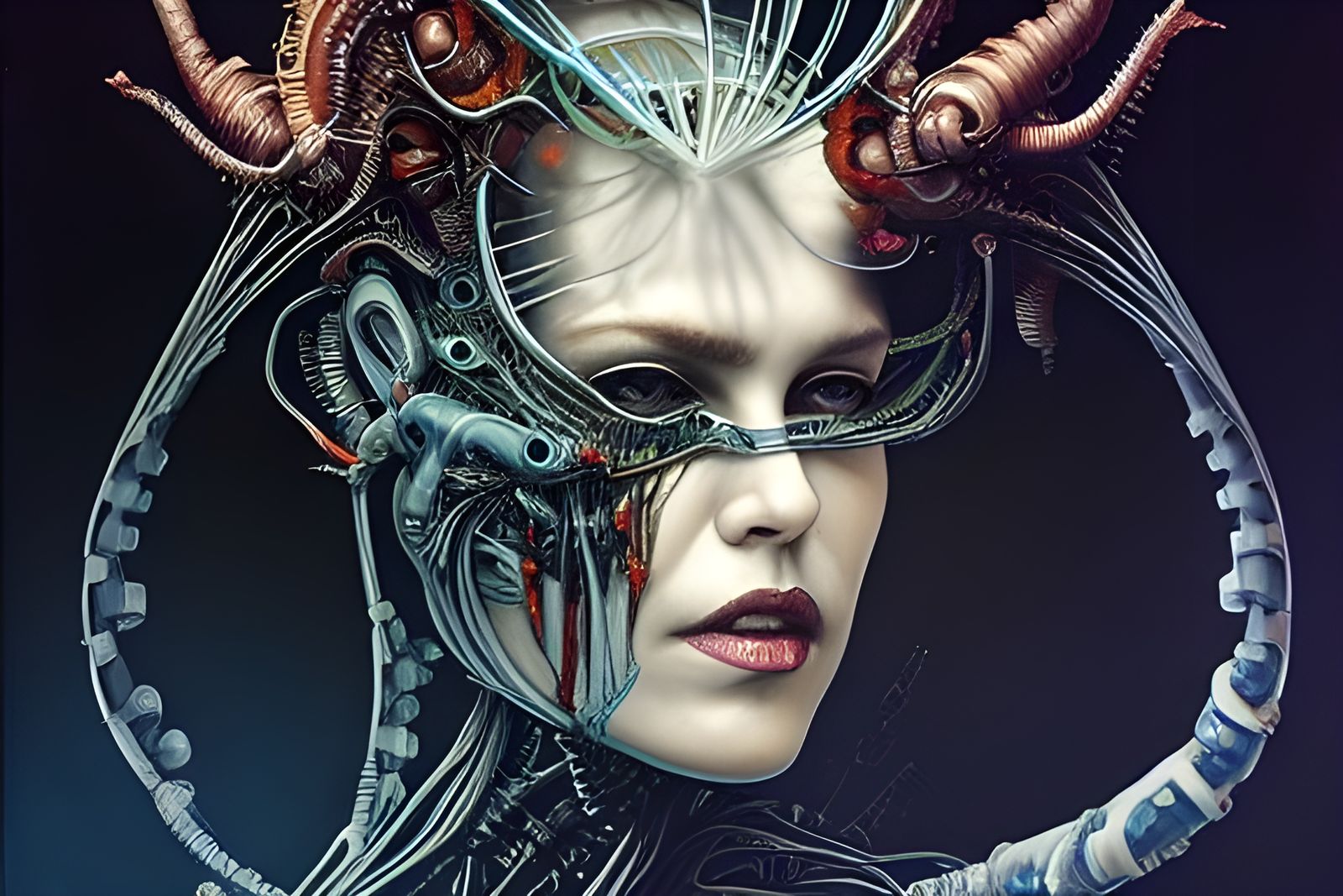 Eldritch Borg Queen with Cybernetic Implants