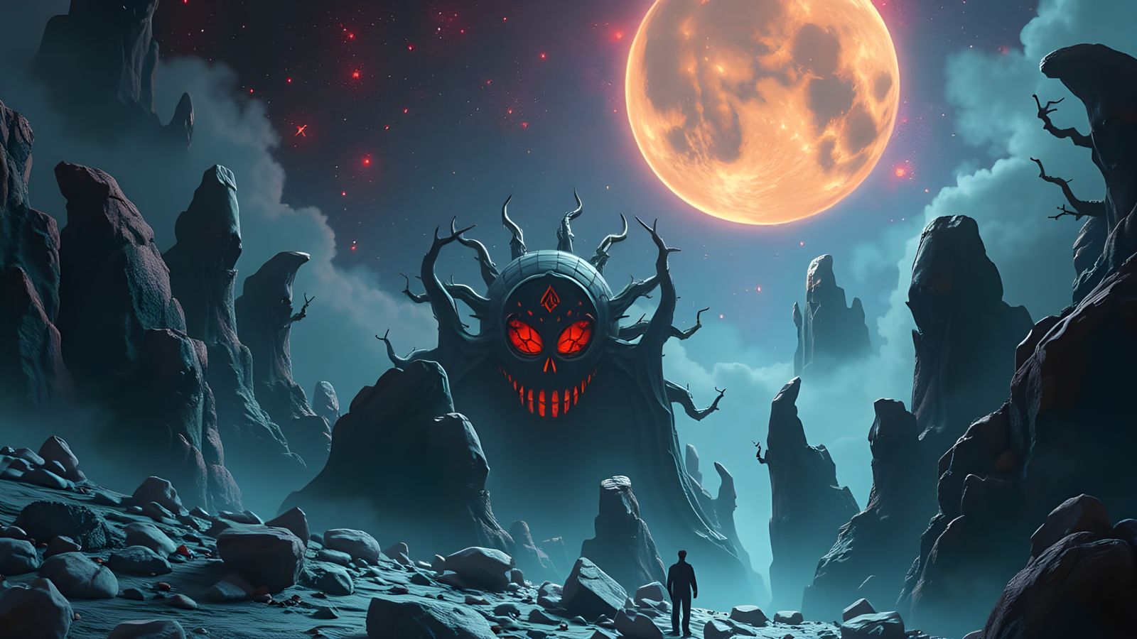 Surrealist Dreamscape in Deep Color